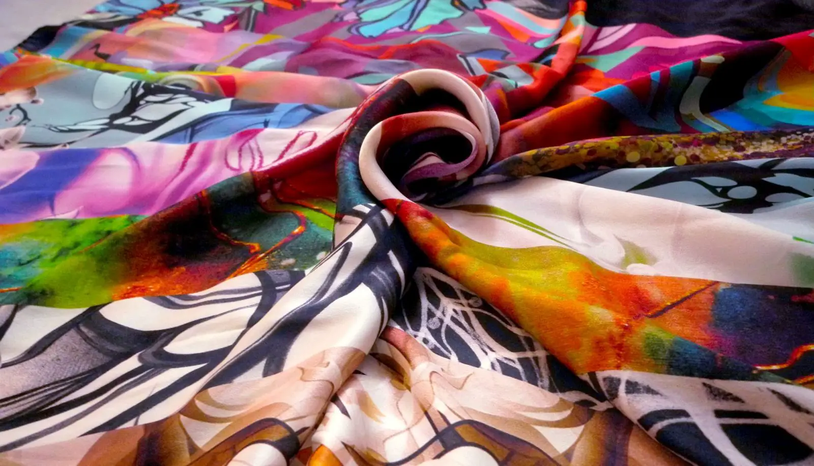Multicolour Silk Fabric