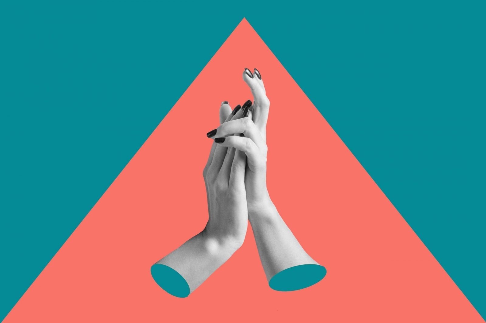 Hands Collage Graphic Design