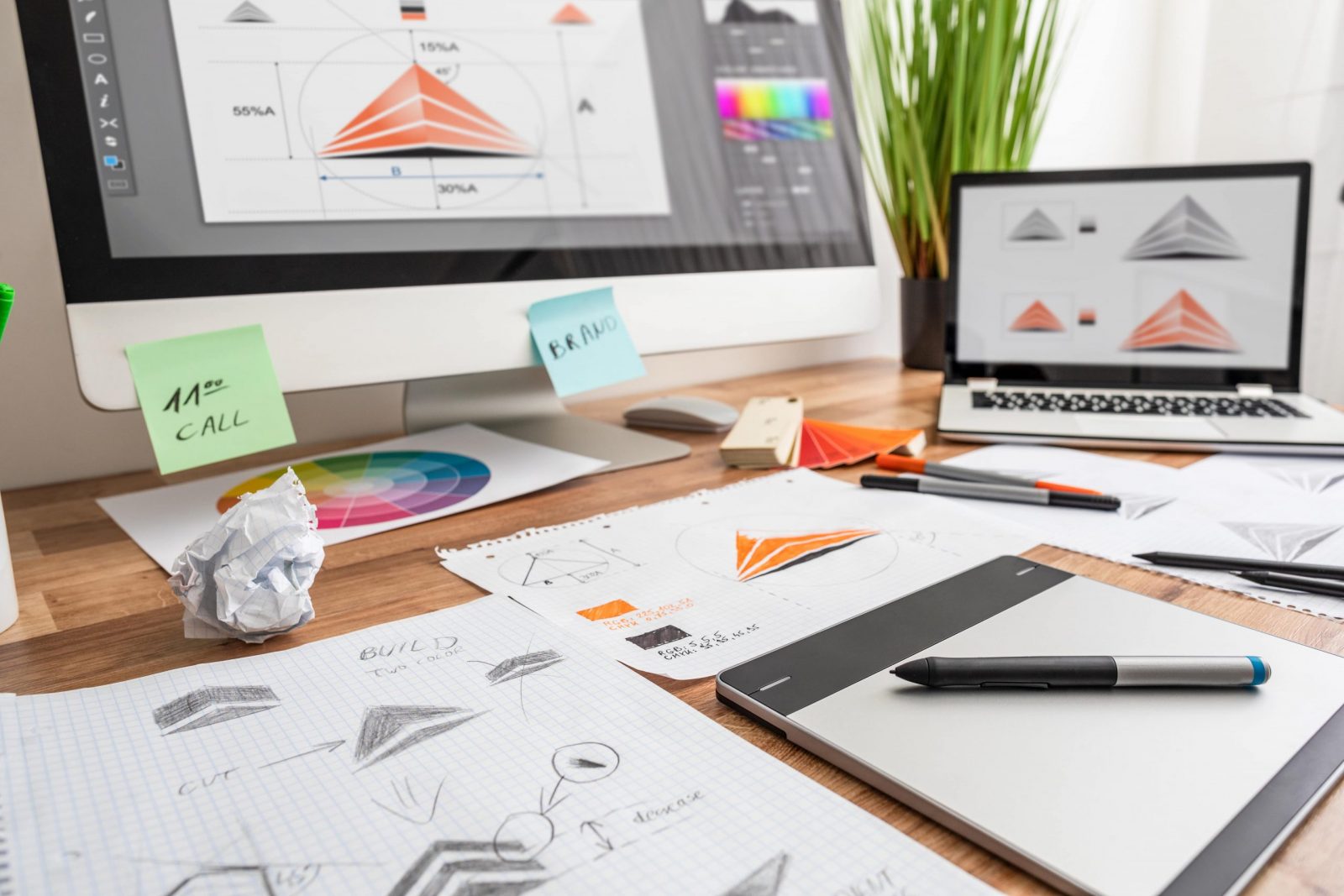 Logo Designer's Desk Graphic Design