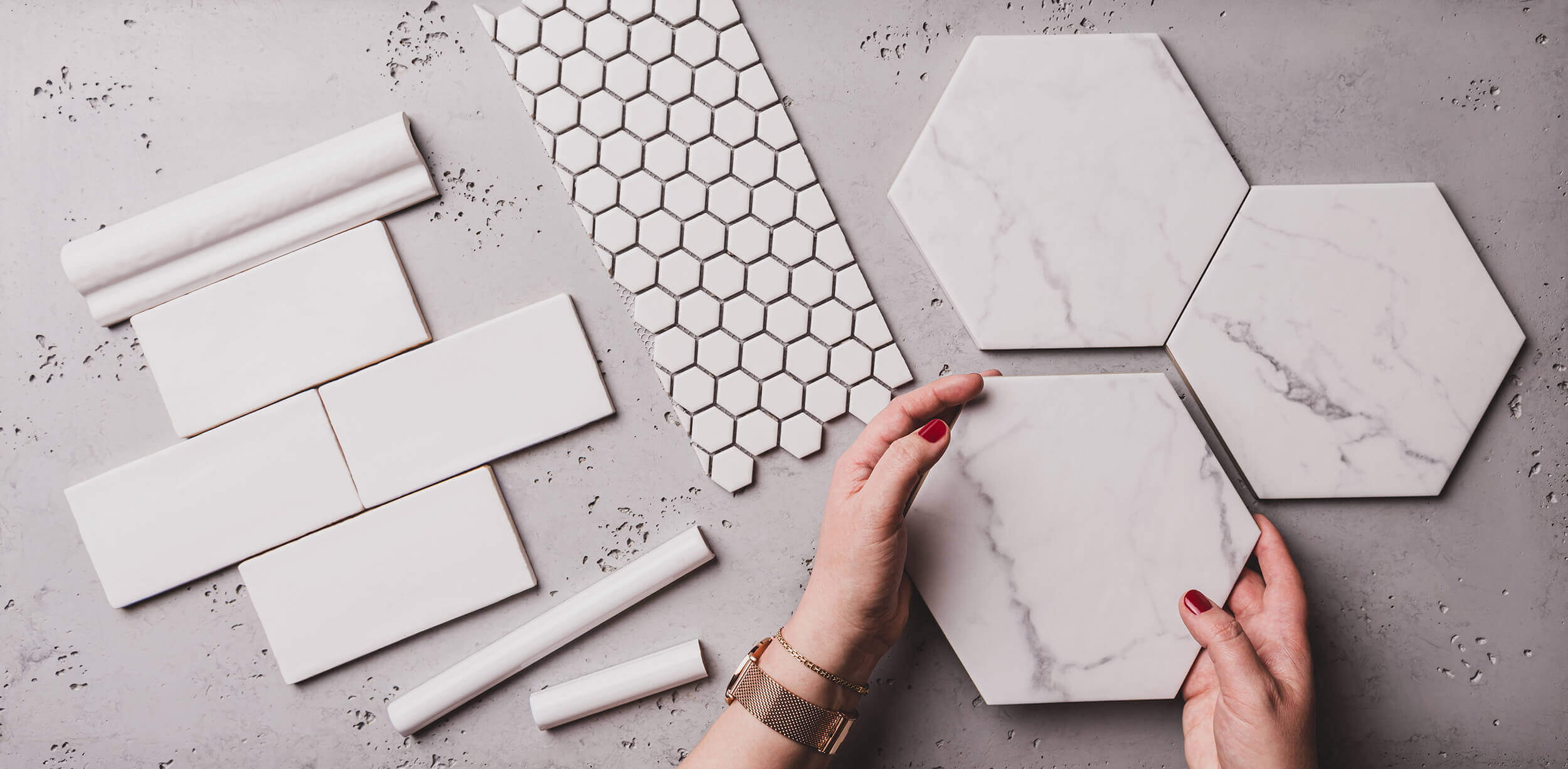 Various Tile Shapes Flatlay